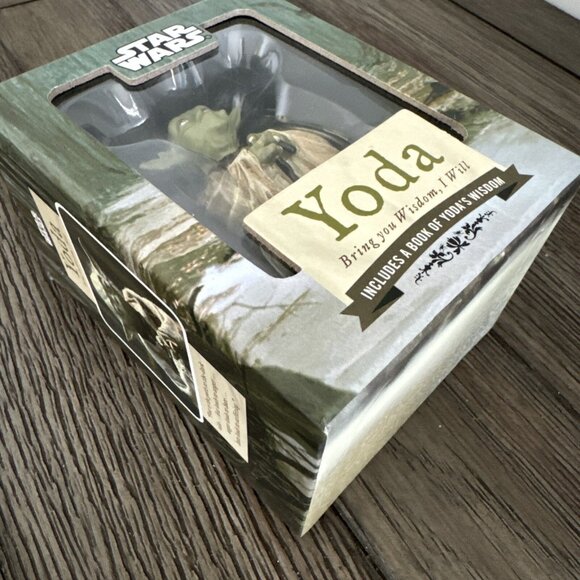 STAR WARS Yoda "Bring You Wisdom" I Will - Statue Figure w/Book Open Box Figure - Picture 5 of 11